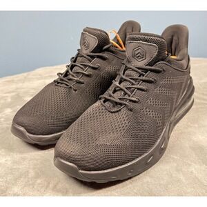 Larnmern Work Shoes Mens 11.5 Black Slip Oil Resistant Safety Sneakers